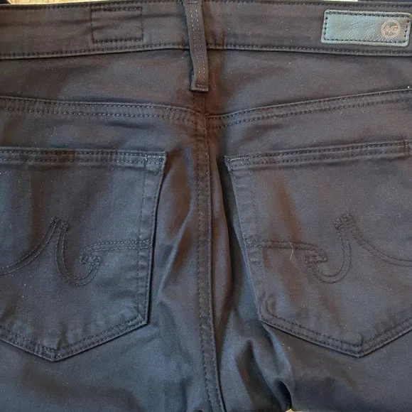 AG Adriano Goldschmied Black Prima Crop Cigarette Crop Jeans - Size 25R - Picture 9 of 10